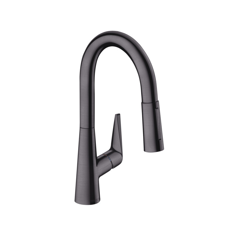 Talis S Prep Pull-Down Kitchen Faucet, Brushed Black Chrome
