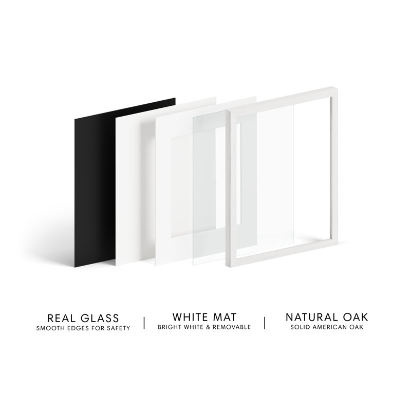 White Oak 12x18 Picture Frame with Glass