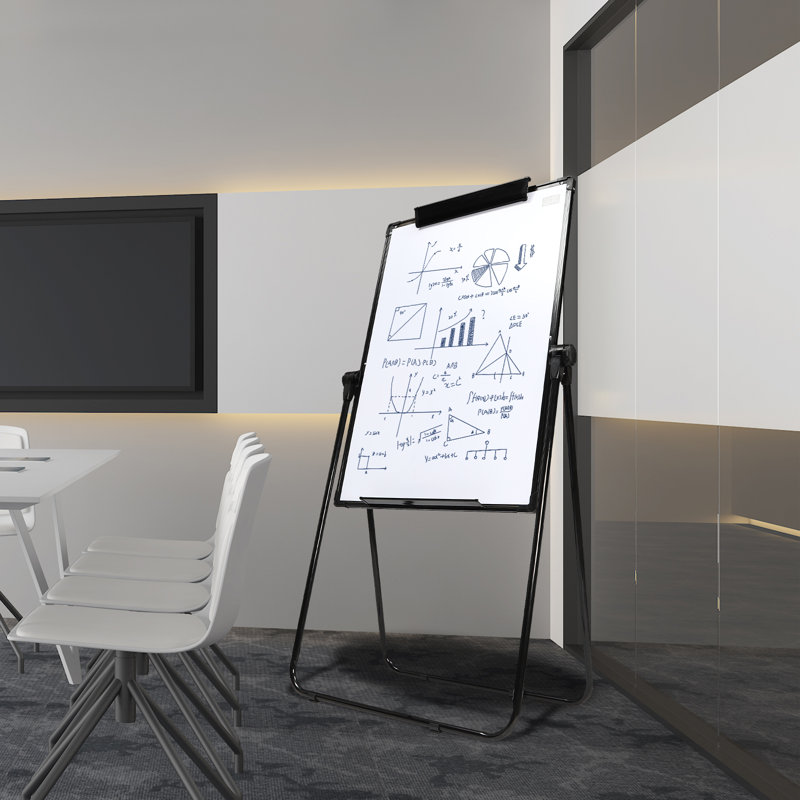 28" x 40" Foldable Double Sided Adjustable White Board