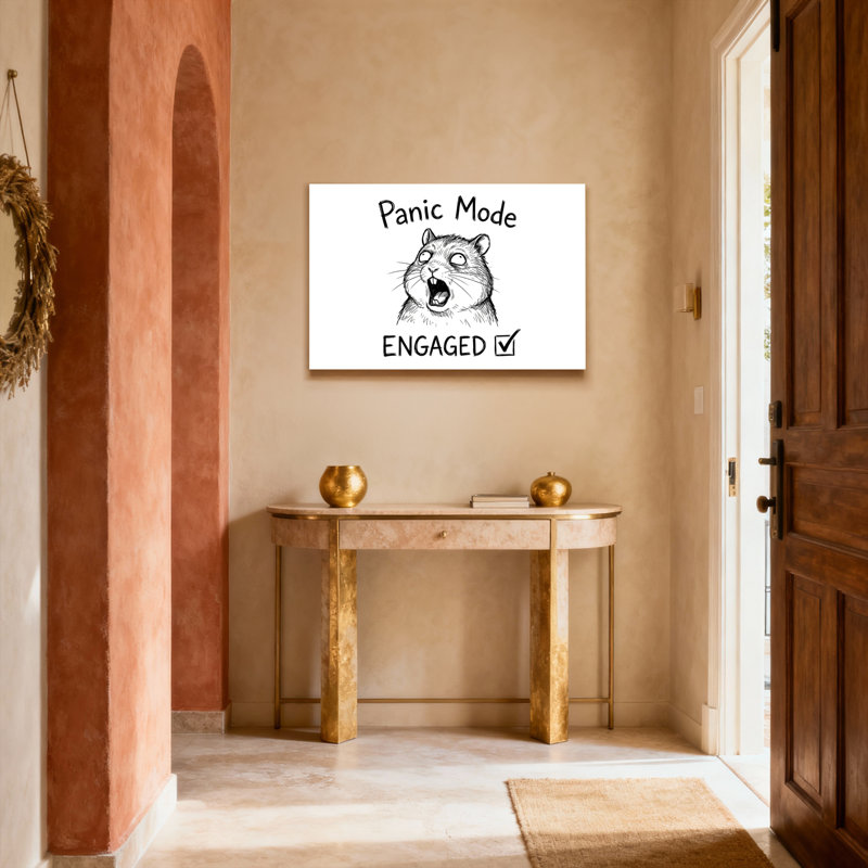 Panic Mode, Toile tendue, Ne s’applique pas, H 24 po x l 36 po