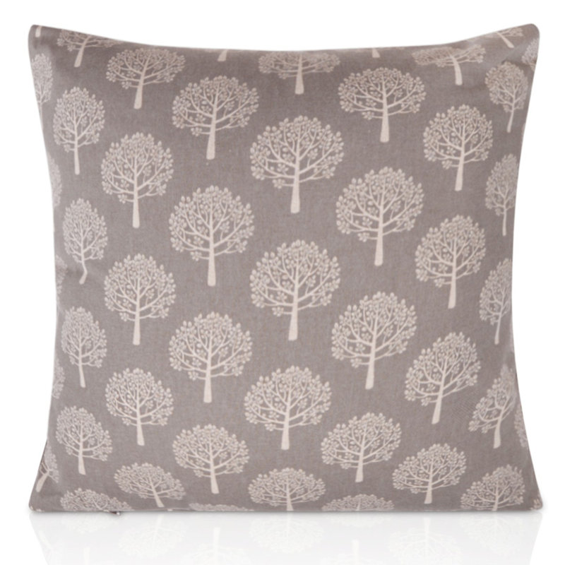 Imane Abstract Square Cushion, Grey