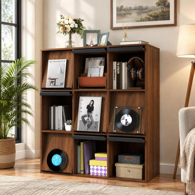 Cabinet and Cubby Bookcase