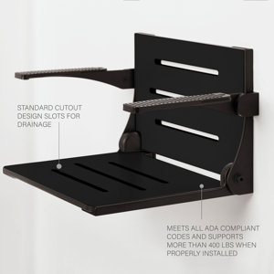 Silhouette Comfort Folding Shower Bench With Arms
