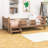 Floor Bed with Storage Bookcases and Guardrails-1926734677-1926734674