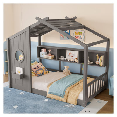 Lit simple au sol pour tout-petit Montessori