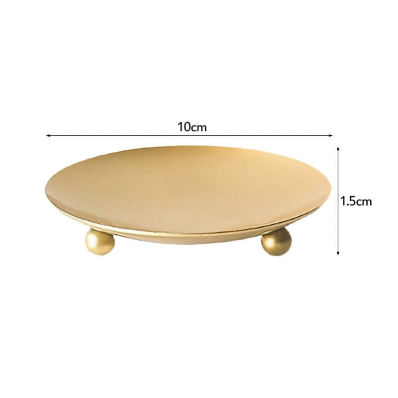 Metal Tealight Holder, 8.5" H x 10" W x 10" D, Gold