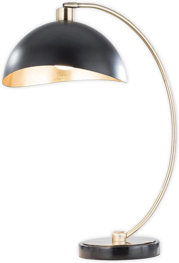 Pearson Lamp - Bamboo Brass - Black Shade