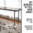 Wood Accent Bench Live Edge With Industrial Steel Pipe Legs-271300677