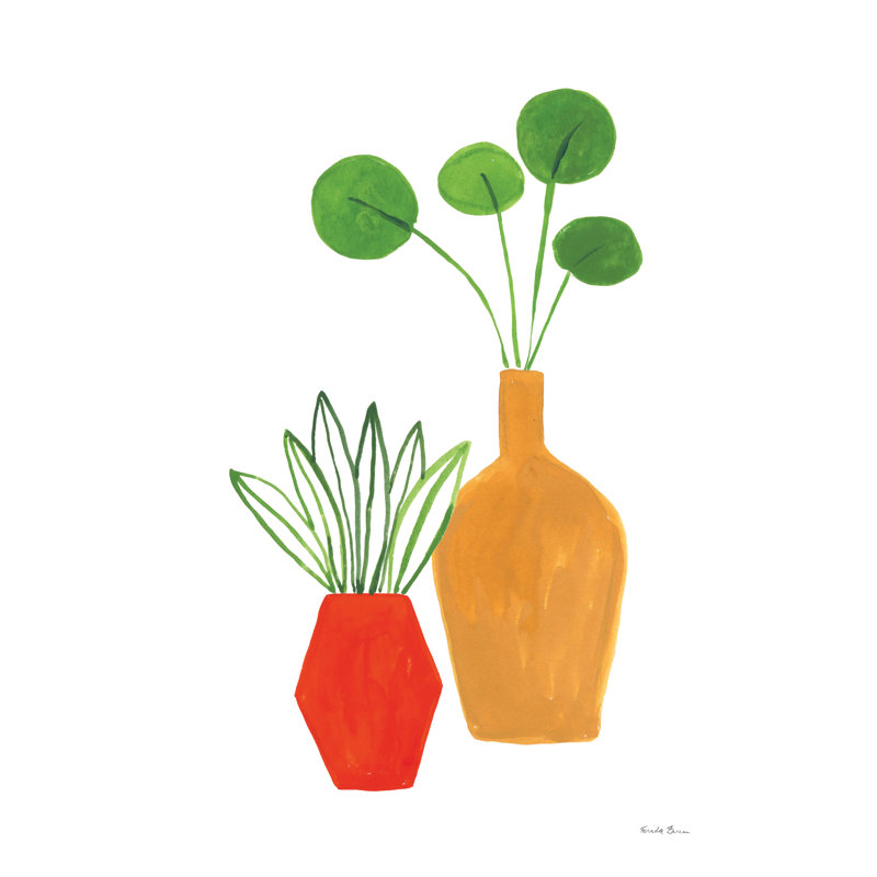 Potted II by Farida Zaman - Painting, 46 cm H x 30 cm W, Wrapped Canvas