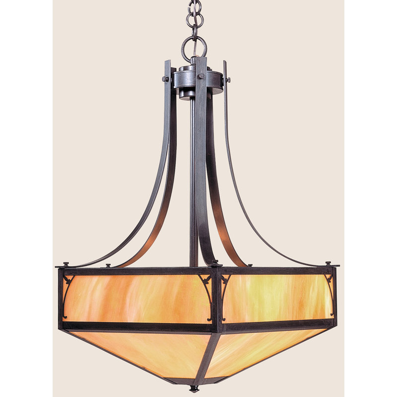 Saint George 4 - Light Pendant, Bronze, Gold White Iridescent