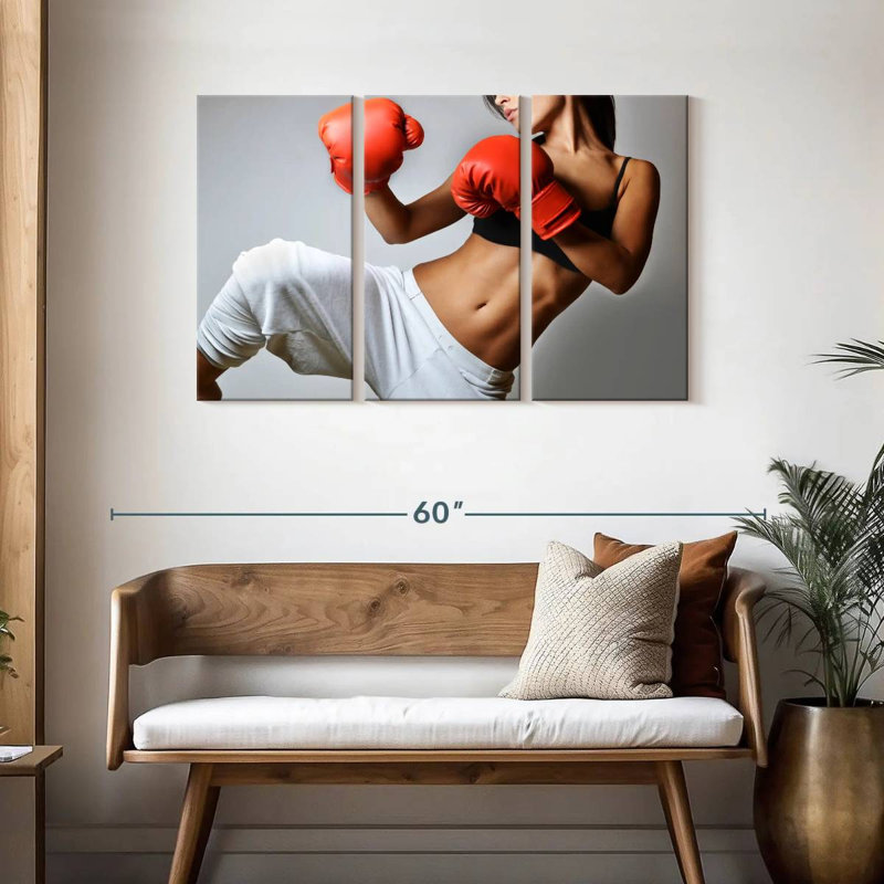 Athlète féminine de Sirick Kickboxing, H 28 po x l 45 po