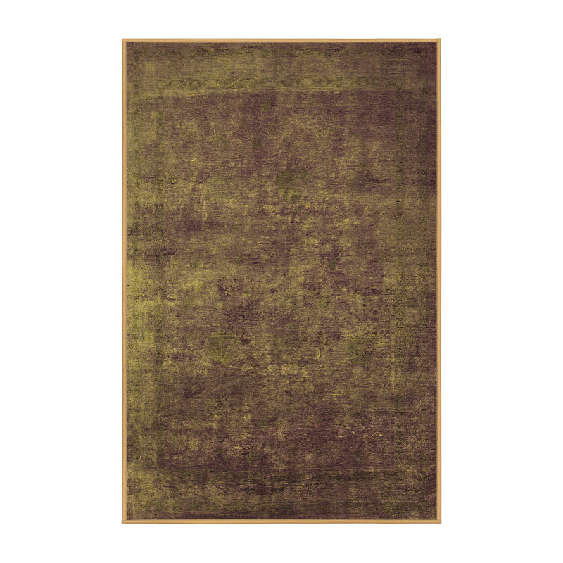 Tapis jaunes modernes Mid-Century 2641