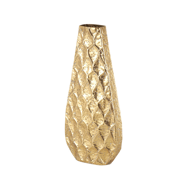Mitcham Decorative Metal Vase, H 33,60 po x l 15 po x P 3,50 po