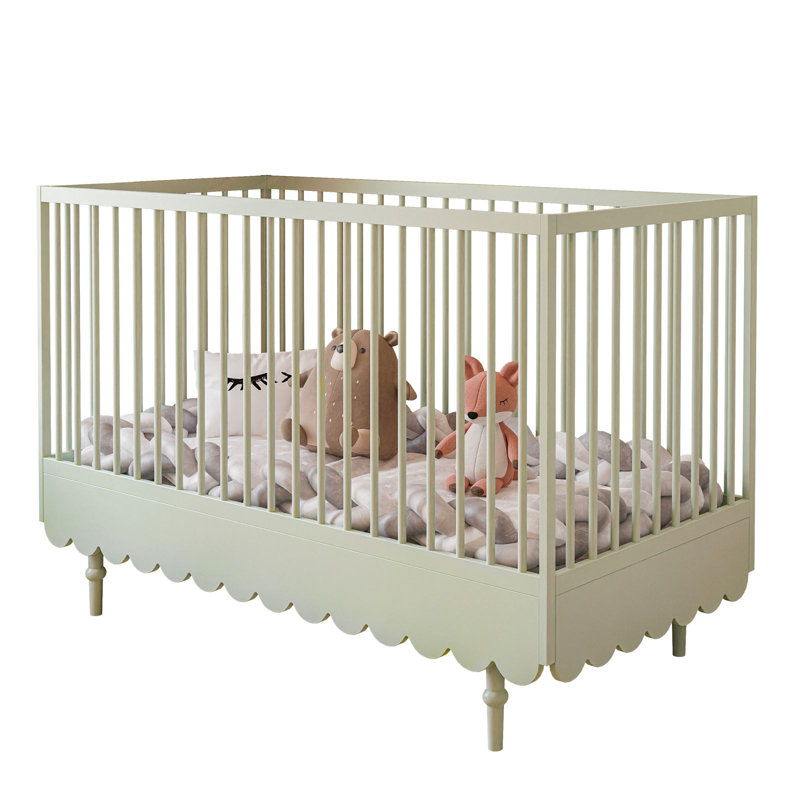 Cot Bed Gunulf for Baby's, Olive