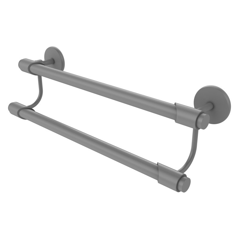 Double barre à serviettes murale Marnell, 36 po, Gris mat