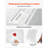 24 x 48 in PVC Ceiling Tiles 12-Pack White 3D Textured Accent Panels, PVC Sheet for Drop Grid, Impact-Resistant, Paintable Surface, Easy Cut, Modern Decorative Style for Home, Office Area