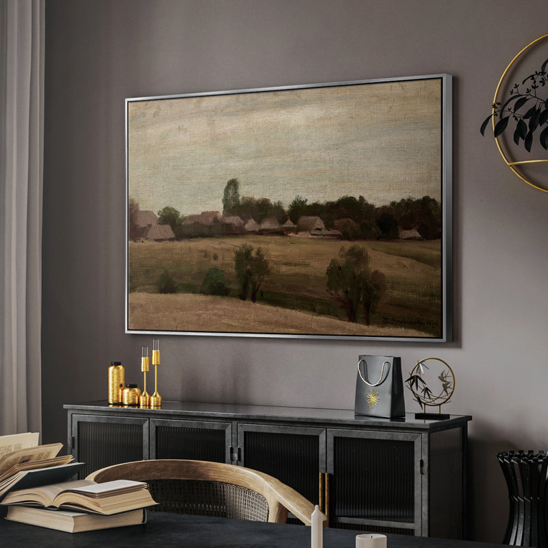 "Vintage Landscape -DX III" sur toile, H 17 po x l 25 po