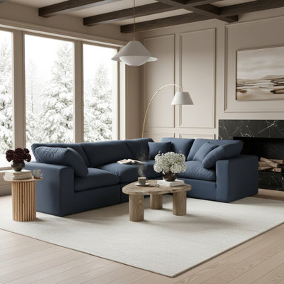 Canapé modulaire rembourré 4 pièces Hinrich