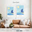 Affiche de voyage rétro Aime Barcelona Beach-108445171