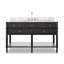 Toulouse Single Wide Vanity-Satin Black Veneer-1279865830