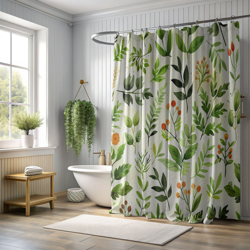 Rideau de douche Spring Drip - Premium, H 74 po x l 71 po