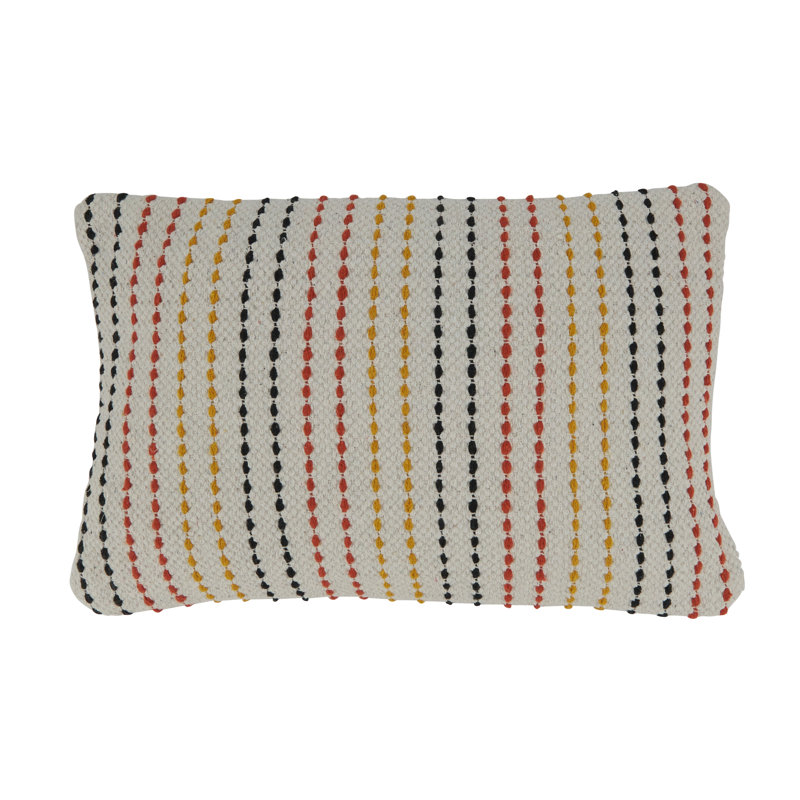 Sunnyland Collection Striped Cotton Throw Pillow, Polyester/Polyfill