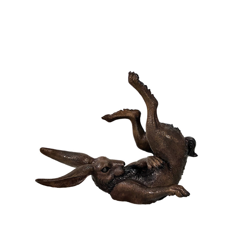 Rabbit Bronze Garden Statue