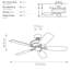 Jeremey 52cm Ceiling Fan