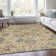 Machine Washable Indoor/Outdoor Xhevrie Gold Rug