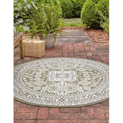 Tapis intérieur / extérieur brun Anarsja Southwestern