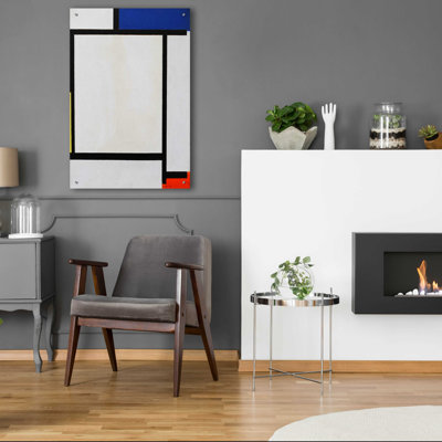 "Composition avec bleu, noir, jaune et rouge" par Piet Mondrian