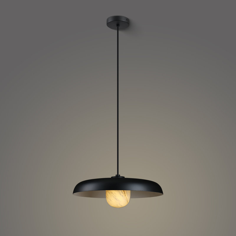 Luminaire suspendu 1 lumière pour îlot de cuisine / îlot, Pierre blanche