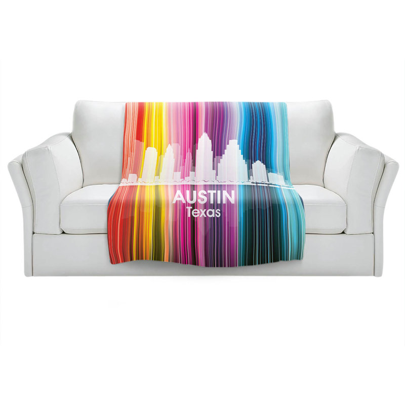Hand Woven Throw Blanket, 51" x 60"