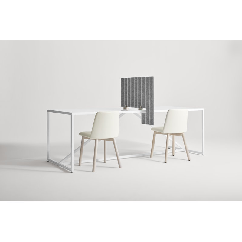Basis 33" Overhang Privacy Panel, Thurmond Light Grey