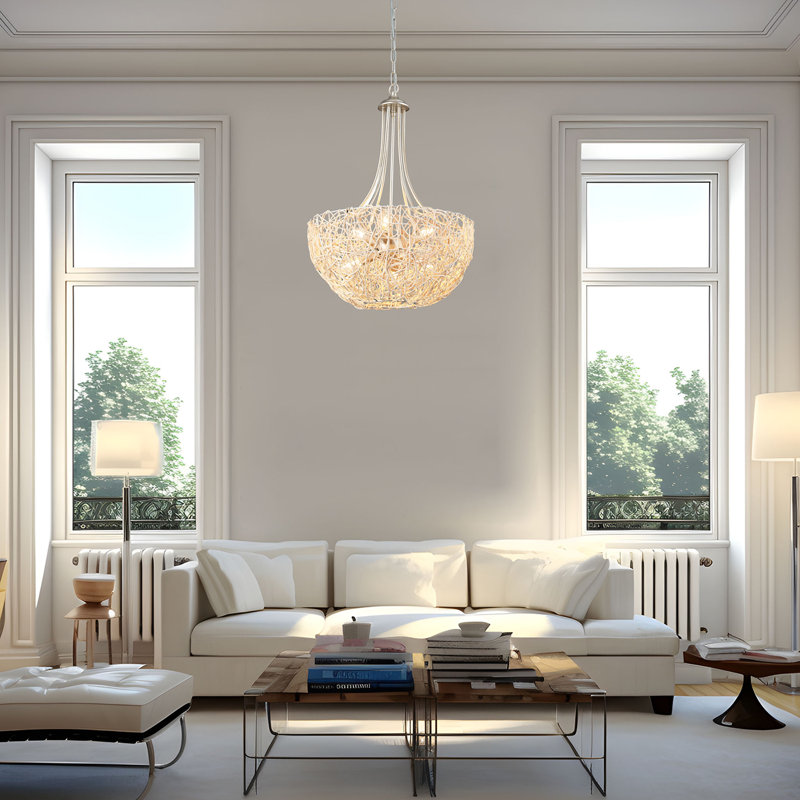 Tendria 6 - Light Dimmable Empire Chandelier