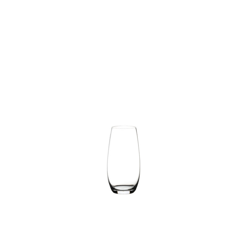 Clear Glass Stemless Champagne Tumblers Set of 2