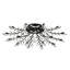 Plafonnier encastré branche de cristal noir-476705948