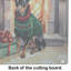 Grande planche à découper miniature en verre Pinscher Cozy