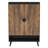 29.6 Inches  Rustic Brown Wooden Shoe Cabinet With Doors, 7-Tier Shoe Storage Organizer-323227806
