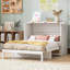 Lit escamotable double avec grands tiroirs, blanc-1658112375