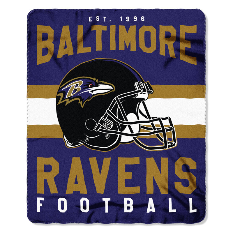 Jeté en molleton imprimé NFL Baltimore Ravens