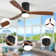52" Nicola 3 - Blade LED Standard Ceiling Fan with Remote Control and  Light Kit Included