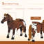 Cheval debout en peluche