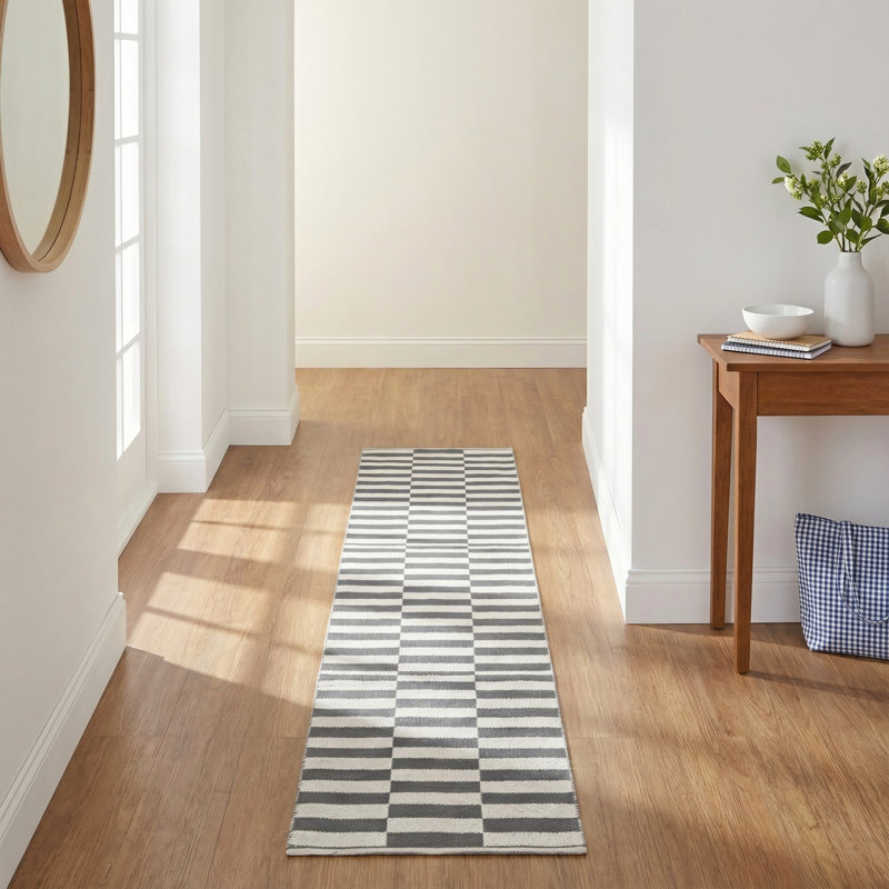 Ilona Cotton Striped Indoor Rug, Runner 2'3" x 7'