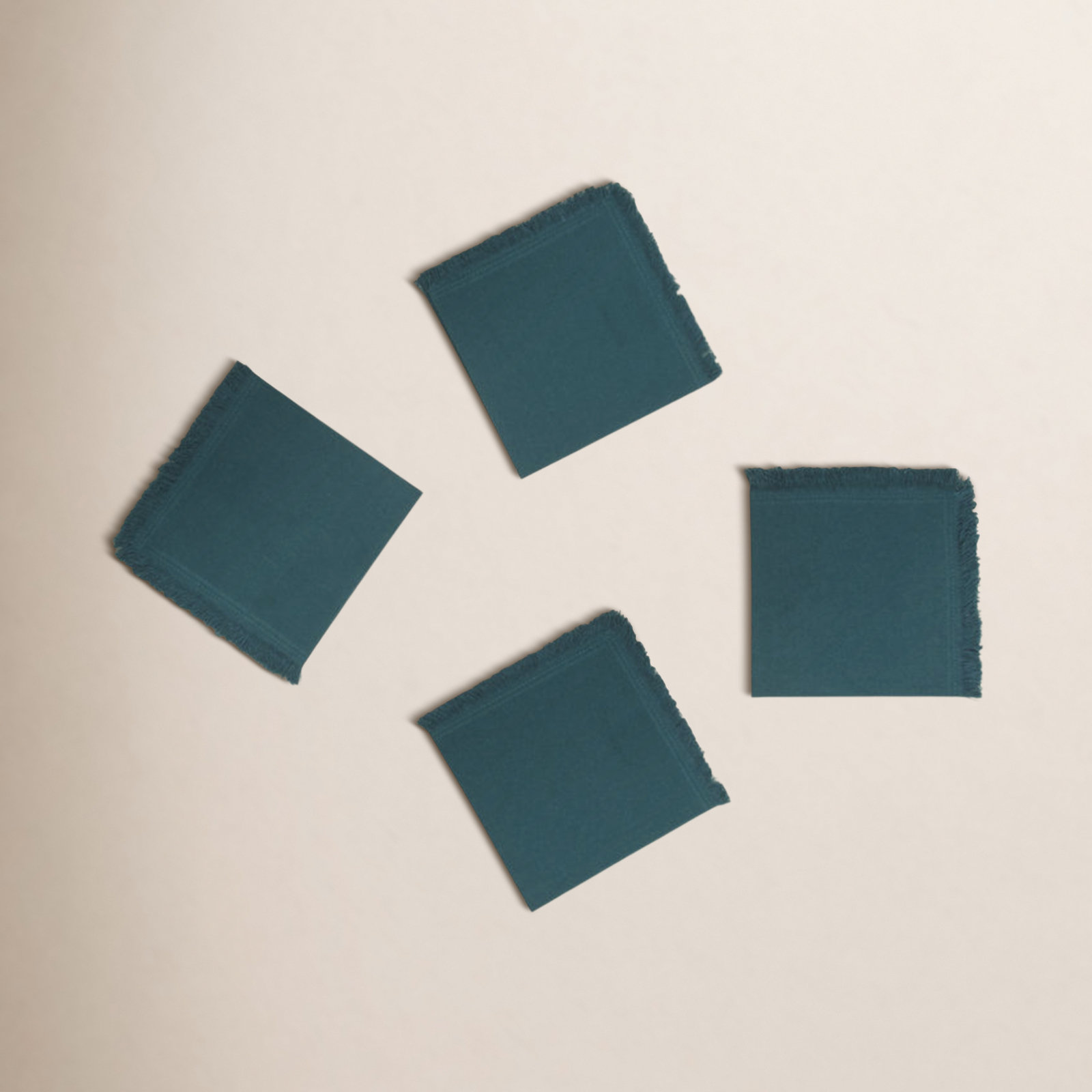 Essential 100% Cotton Square Napkin, Peacock
