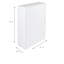 Space-Saving Waste Bin For Recycling With Four Buckets, White Color, Measurements 60 X 92 X 25 Cm