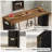 Counter Height Dining Table With Faux Marble Finished Tabletop-501615963-501615966