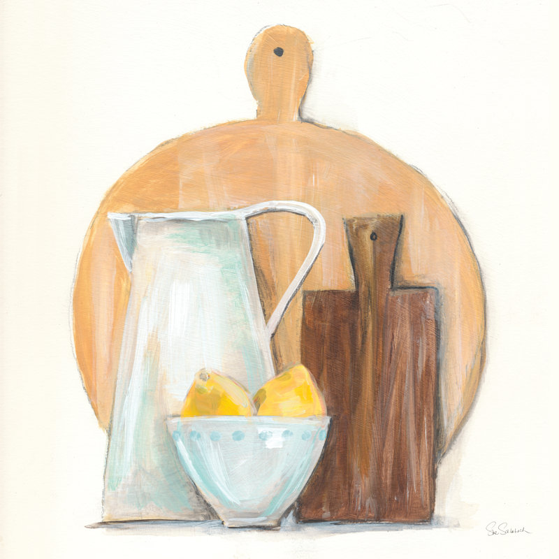Marnies Kitchen I par Sue Schlabach - Peinture, H 12 po x l 12 po, Non, Toile tendue