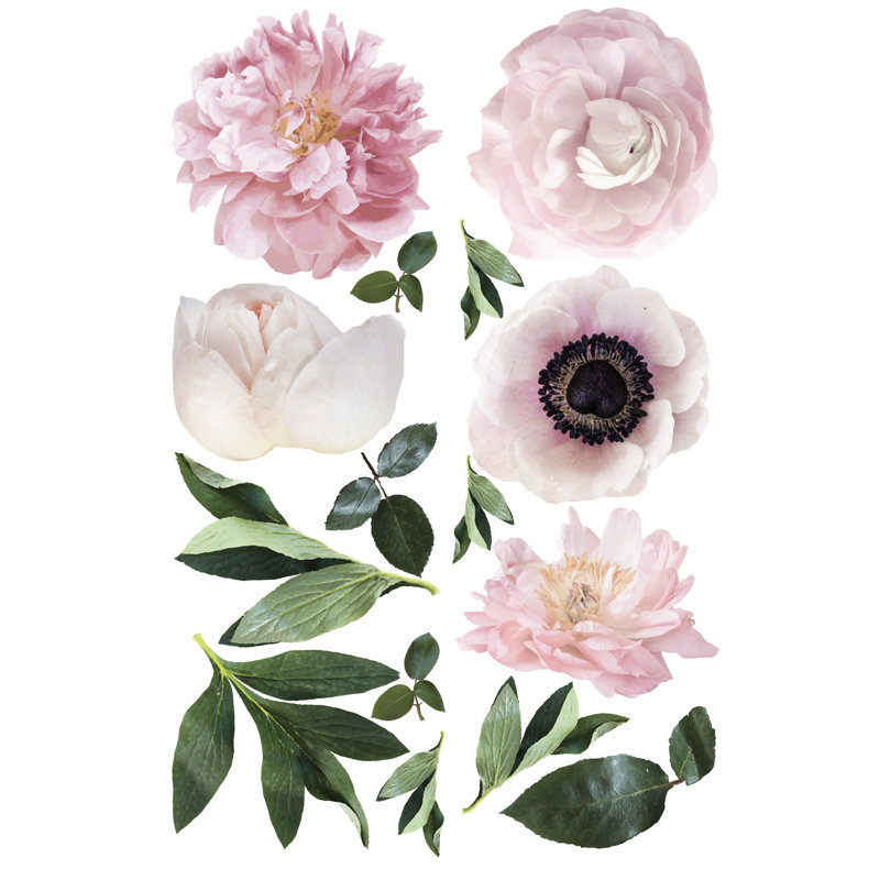 Décalcomanie murale fleurs de jardin
