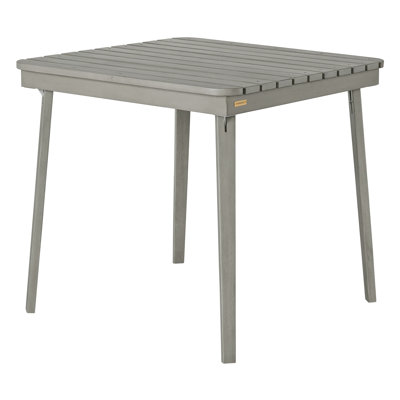 Square Acacia Solid Wood Outdoor Dining Table , 31.25 " W 31.25 " D